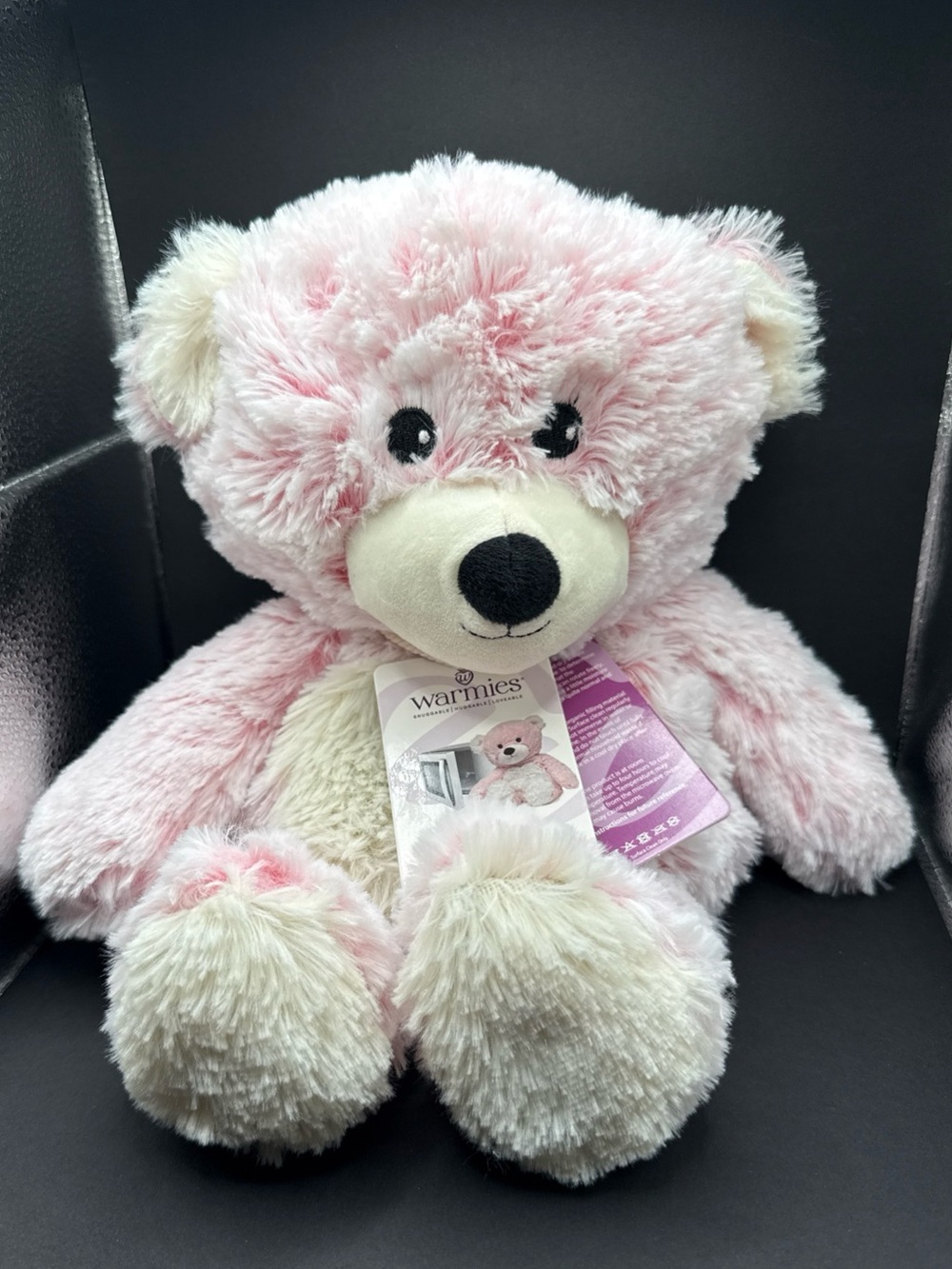 Warmies Pink Teddy Bear Microwavable  Stuffed Animal Lavender Scented Comfort